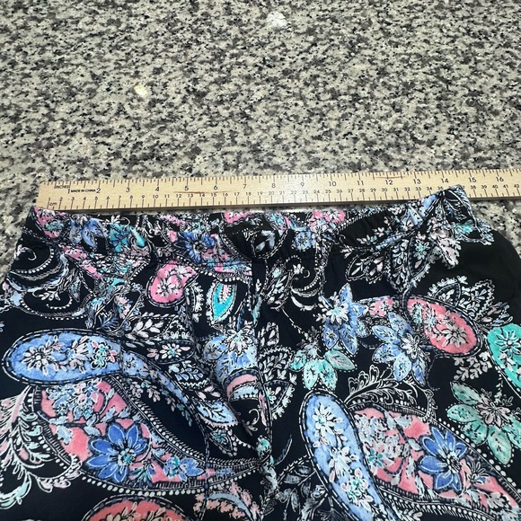 New Aria Women's 100%‎ cotton Black short sleeve capri Pajamas Set size S (4-6) - Picture 8 of 16